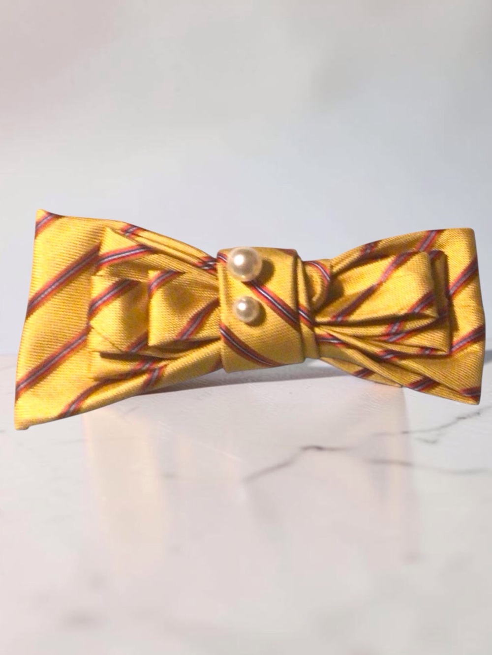 Womens handcrafted tie. Artisan Made  from Mens silk tie.